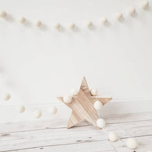 Load image into Gallery viewer, Ivory Felt Pom Pom Garland