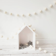Load image into Gallery viewer, Ivory Felt Pom Pom Garland