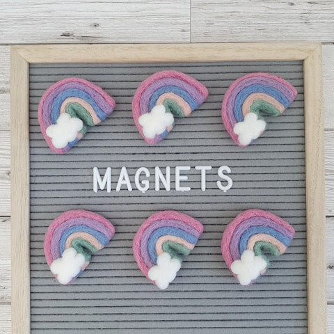 Felt Rainbow Magnets