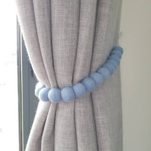 Load image into Gallery viewer, Felt pom pom curtain tieback