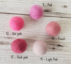 Felt pom pom curtain tieback