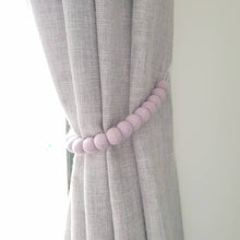 Load image into Gallery viewer, Felt pom pom curtain tieback
