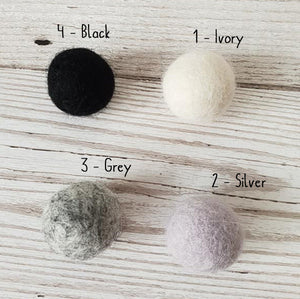 Felt pom pom curtain tieback