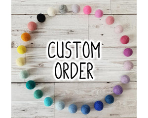 Felt pom pom curtain tieback