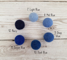 Load image into Gallery viewer, Custom Felt Rainbow curtain tieback - Choose your own colours - Rainbow Nursery accessory - Childrens Bedroom Accessories