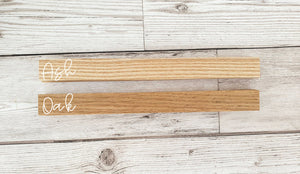 Alphabet canvas print with wooden hanger
