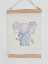 Load image into Gallery viewer, Penguin canvas Print with Wooden hanger