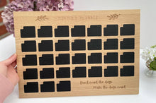 Load image into Gallery viewer, Monthly planner chalk board - Solid oak monthly planner - Solid oak chalk board - Organisation planner chalk board - Chalk monthly planner